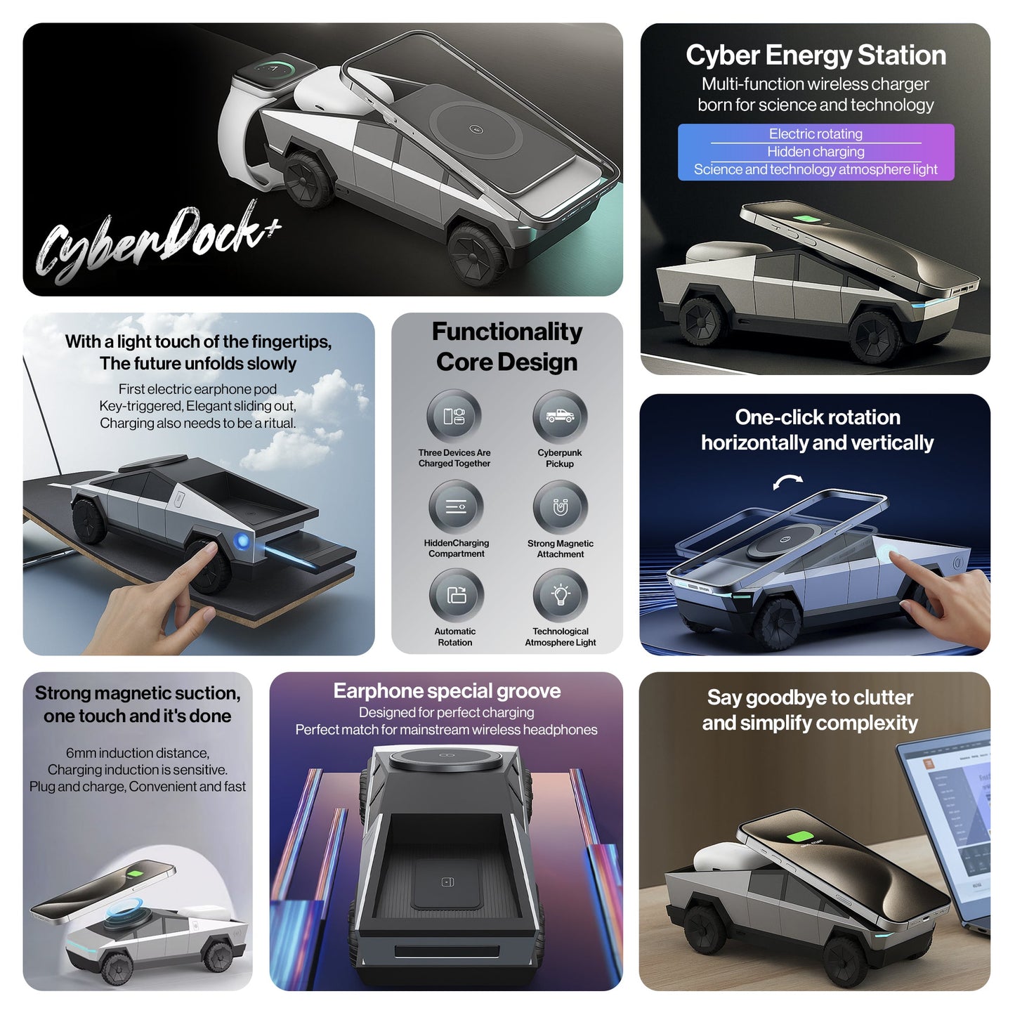 شاحن Armour + Cyberdock اللاسلكي