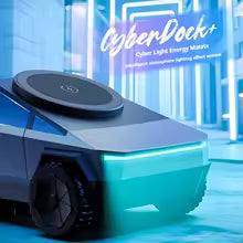 CyberDock Wireless Charging Station, 3-in-1 Rotating Wireless Charger